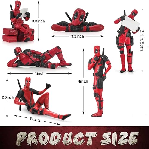 Frog Action Figures Toys - 6PCS Collectible Action Figures Toy with 6 Popular Characters Figures, Classics Figures Model for Home, Car, Desk and Computer Decorations