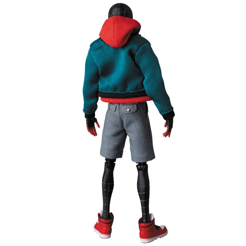 Ko Mafex 107 Spider Man Action Figure Toys 1/12 Spiderman Into The Spider-verse Miles Morales Movable Model Statue Dolls Gifts