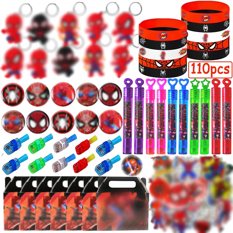 Spider Superhero Party Supplies Pack for Kids, 70Pcs