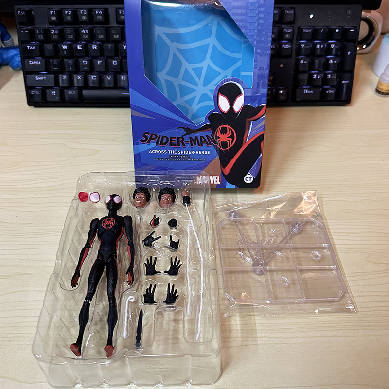 SHF Spider-Man Miles Morales Gwen Stacy Action Figure Marvel Spiderman Across the Spider Verse Spiderman PVC Model Toys Gifts