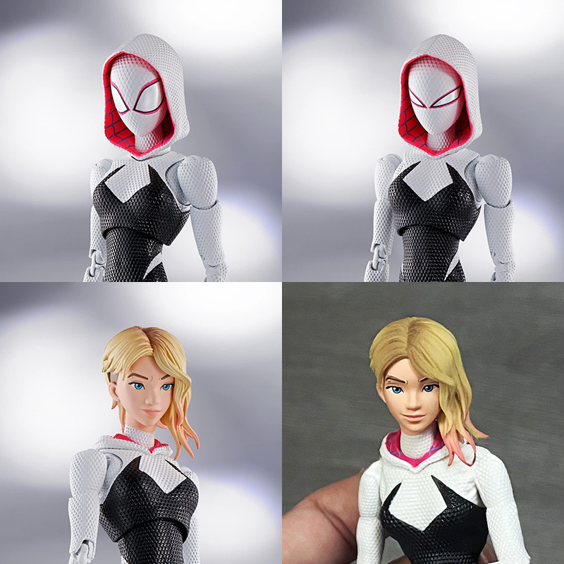 Anime Across the Spiderverse Figure SHF Spider Gwen Action Figures Collection Miles Gwen Stacy Model Toys