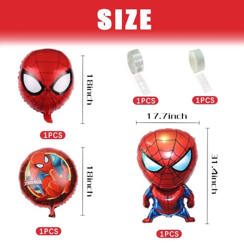 Spiderman Balloons Arch Garland Kit, 115 Pieces