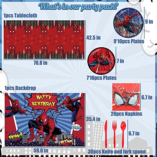 Spiderman Party Supplies: Complete Set for Superhero Celebration
