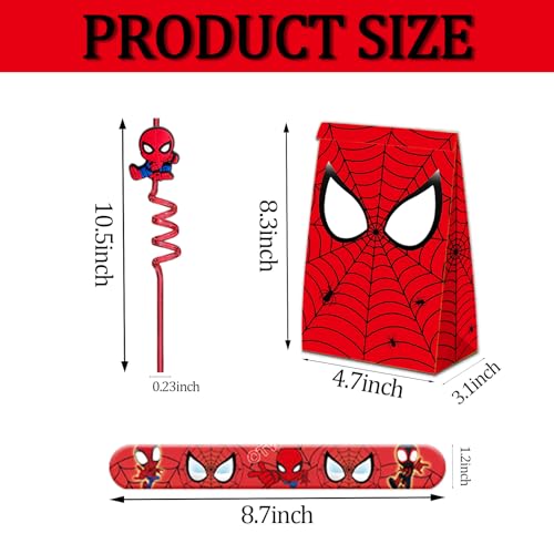 Spider-Man Party Favor Pack with Reusable Decor & Gifts