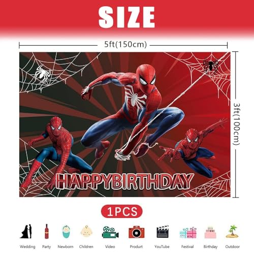 Spiderman Balloons Arch Garland Kit, 115 Pieces