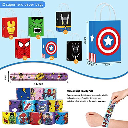 122 Pcs Superhero Party Favors & Supplies Kit