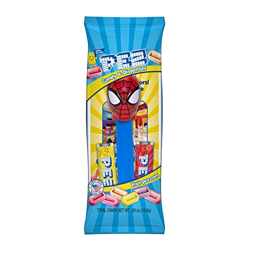 Marvel Super Hero PEZ Candy, Assorted (12 pack)
