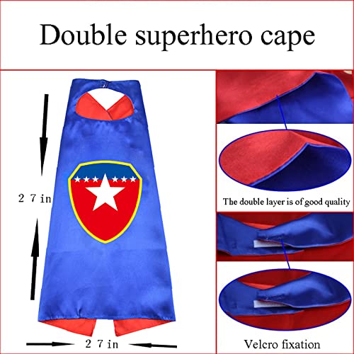 Kids Superhero Cape Set with Slap Bracelet Toys