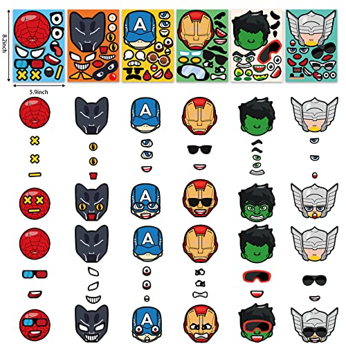 122 Pcs Superhero Party Favors & Supplies Kit