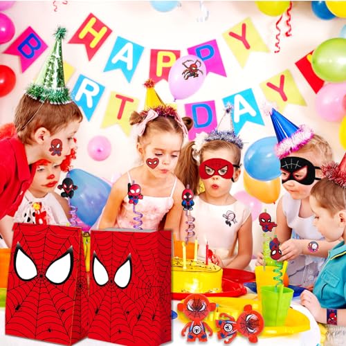 Spider-Man Party Favor Pack with Reusable Decor & Gifts