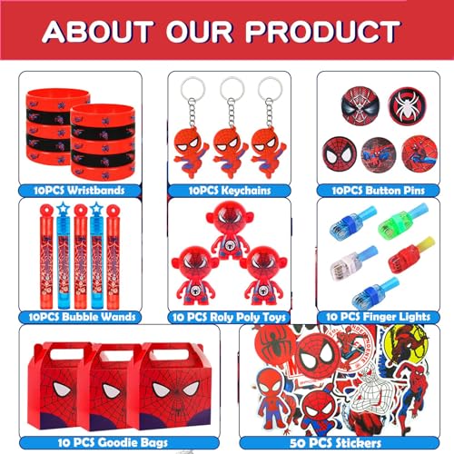 120-Piece Superhero Party Favors for Christmas Gifts