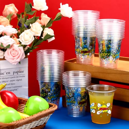 50 Pcs Hero Party Cups, 12 oz