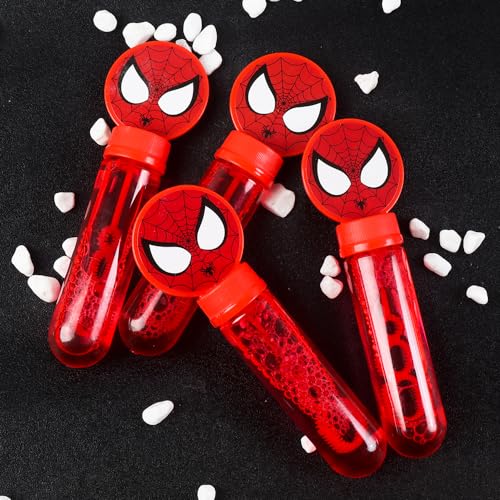 Spider Bubble Wands for Superhero Birthday Party Favors