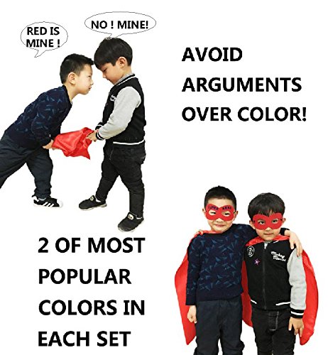 28 Piece Superhero Capes and Masks Set for Kids