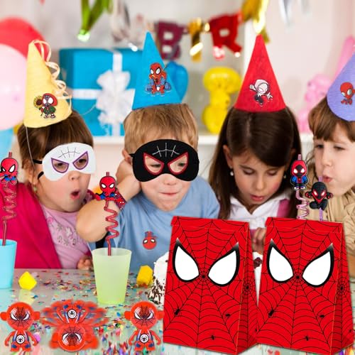 Spider-Man Party Favor Pack with Reusable Decor & Gifts