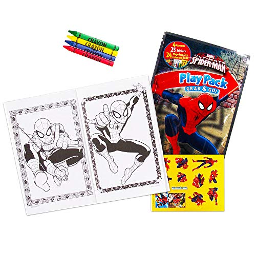 15 Spiderman Play Packs with Coloring Book and Stickers