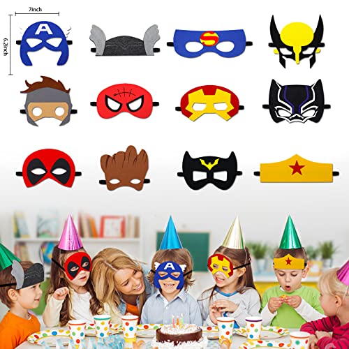 122 Pcs Superhero Party Favors & Supplies Kit