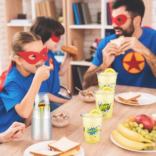 50 Pcs Hero Party Cups, 12 oz