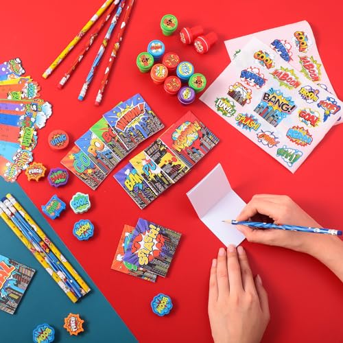 168 Pcs Super Hero Party Favor Set for Celebrations