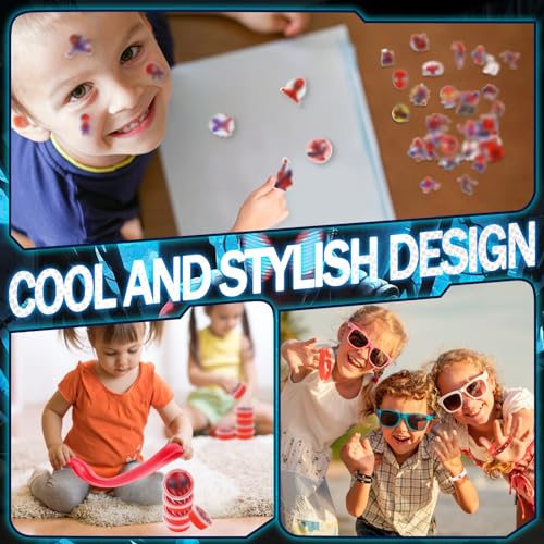 Spider Party Favors Pack with DIY Stickers & Badges