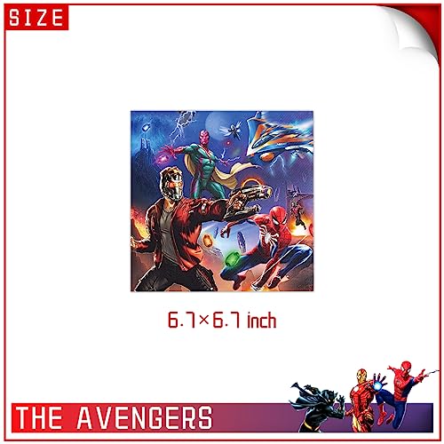 Superheroes Party Tableware,Birthday Party Supplies Table Cover - Plates - Napkins and More, Serves 20 Guests
