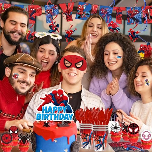 Superhero Birthday Party Kit with 179PCS Decorations