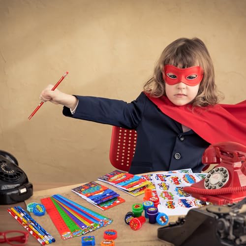 168 Pcs Super Hero Party Favor Set for Celebrations