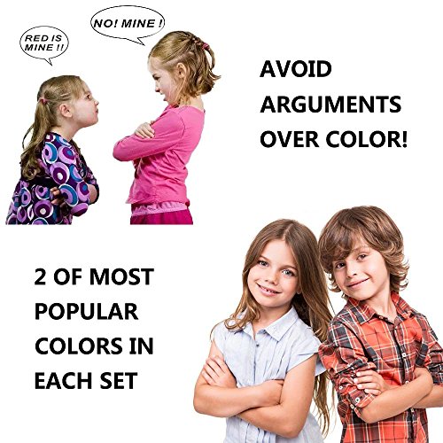 ADJOY Kids Superhero Capes & Masks Costume with Stickers