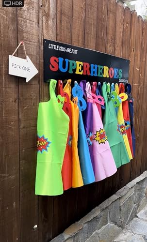 24 Superhero Capes and Masks Sets with Stickers