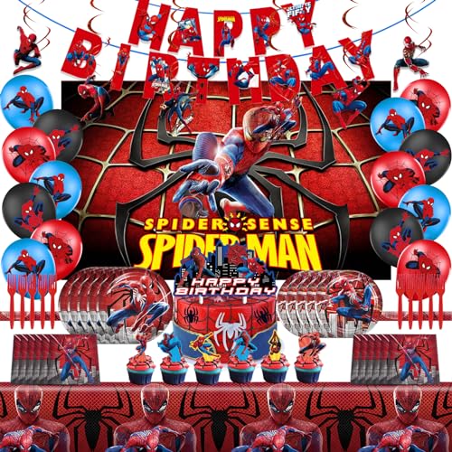 Spider-man Birthday Party Supplies, Decorations, Plates, Napkins