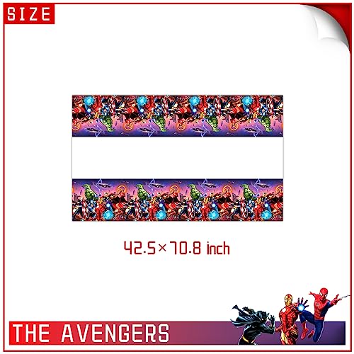 Superheroes Party Tableware,Birthday Party Supplies Table Cover - Plates - Napkins and More, Serves 20 Guests