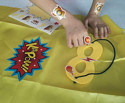 24 Superhero Capes and Masks Sets with Stickers
