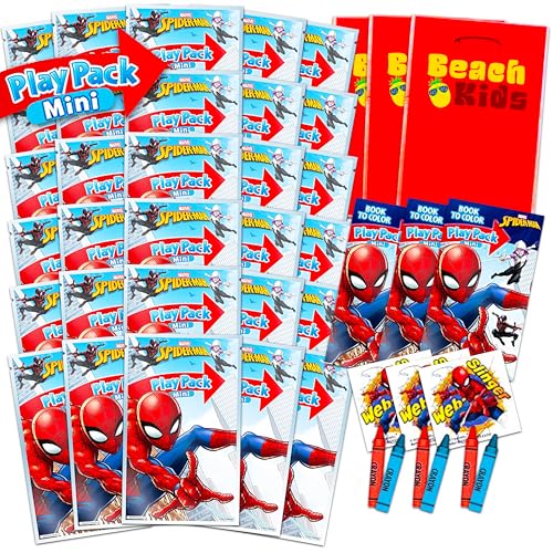 Spiderman Birthday Party Favors Bundle for Kids Boys