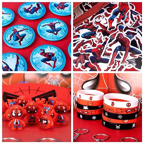 Spider-Man Party Pack for Kids: Button Pins, Tumblers, Keychains