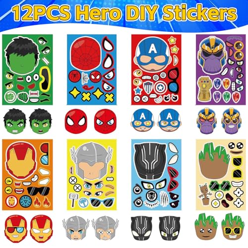 Superhero Party Favors 134Pcs Ideal for Kids' Birthday