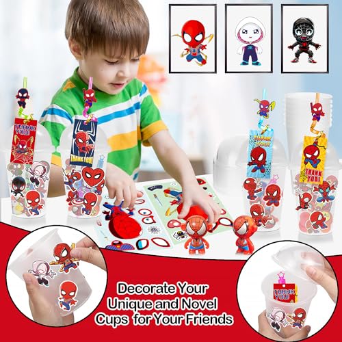 Spiderman Goody Cups with 170PCS Hero Themed Favors