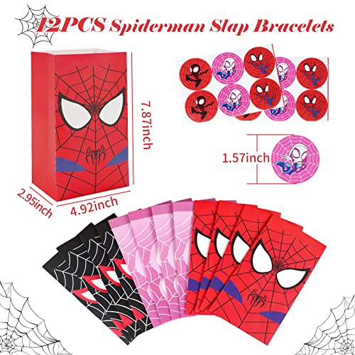 110pcs Spider and Friend Superhero Party Favor Set