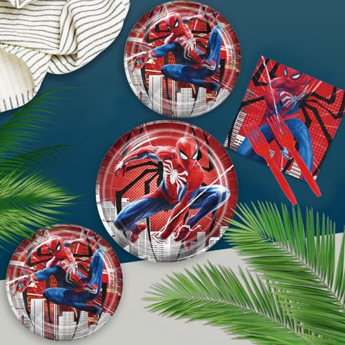 Spider-man Birthday Party Supplies, Decorations, Plates, Napkins