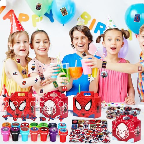 112-Piece Spider Party Favors and Supplies Set