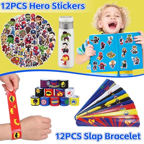 Superhero Party Favors 134Pcs Ideal for Kids' Birthday