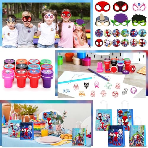 Spider Friends Party Supplies - 150Pcs Birthday Favors