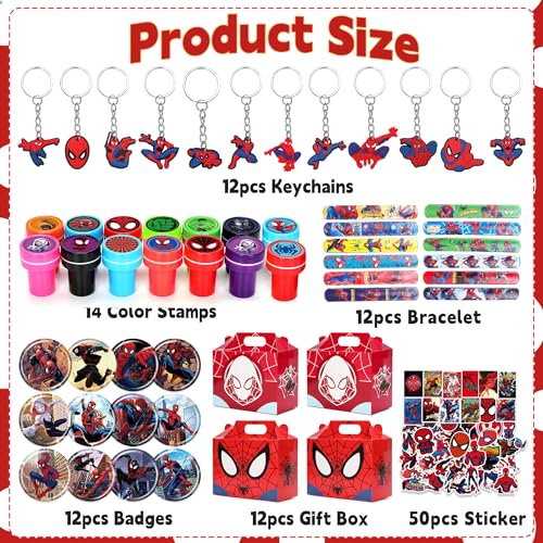 112-Piece Spider Party Favors and Supplies Set