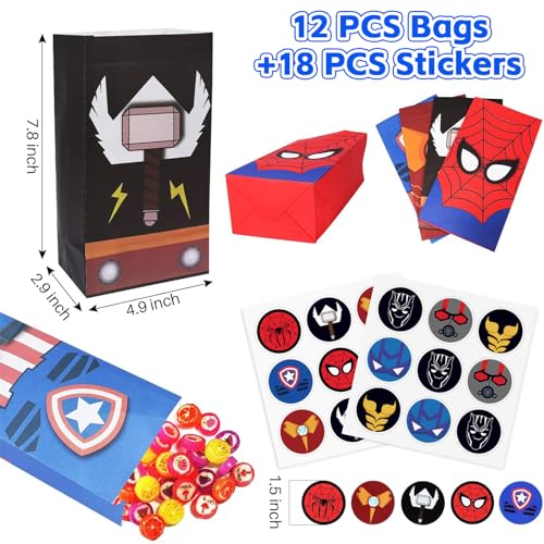 Superhero Party Favors 134Pcs Ideal for Kids' Birthday