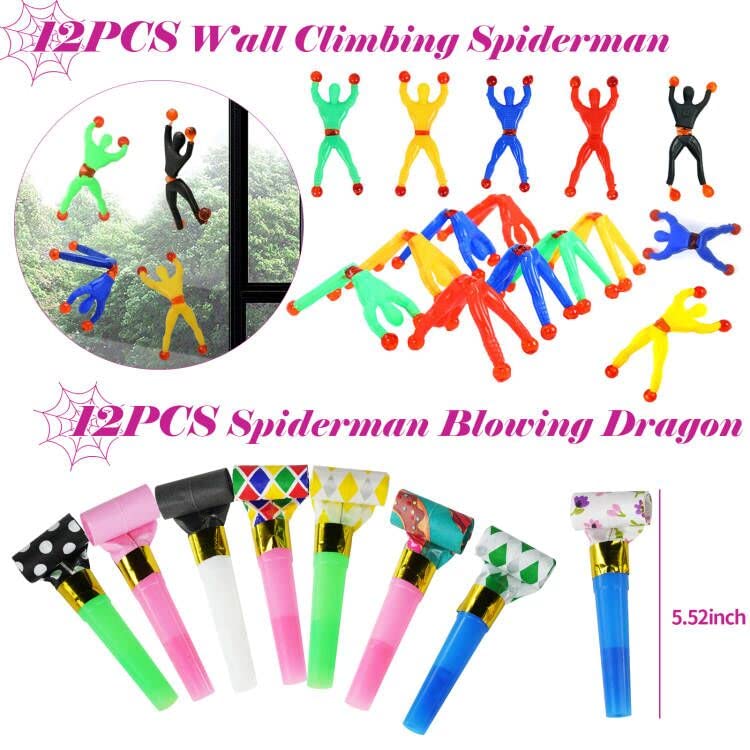 110pcs Spider and Friend Superhero Party Favor Set