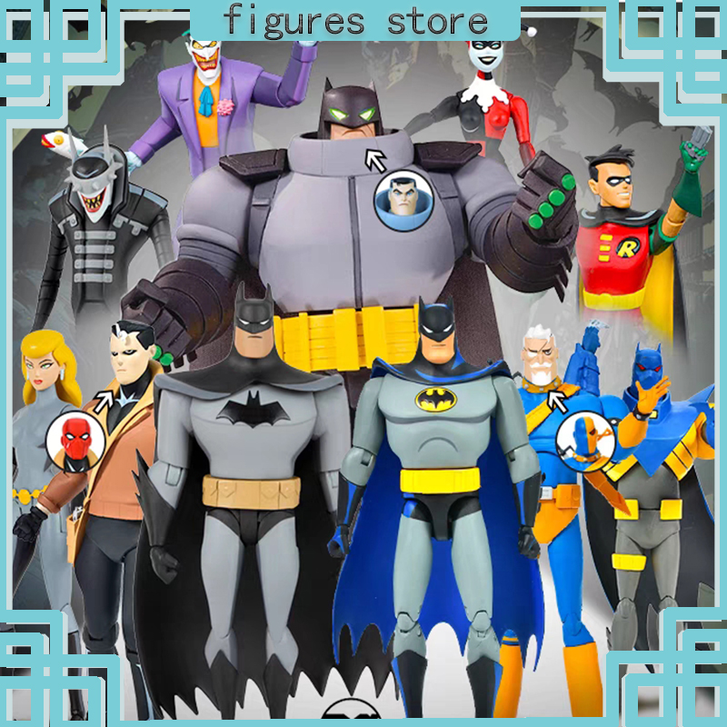 Mcfarlane Toys Dc Anime Figure Batman Robin Animated Adventure Seasoning King Set Action Figure Model Collectible Christmas Gift