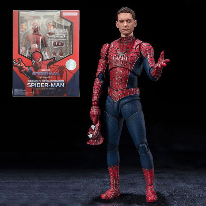 Marvel Figures SHF Spider-Man 3 Action Figures Tobey Maguire Anime PVC Model Collection Desktop Decoration Toys Doll Gifts