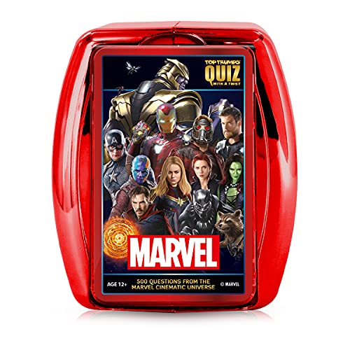 Top Trumps Marvel Cinematic Universe Quiz Game; Fun Trivia About The MCU from Ant Man to Spider Man and Everything in Between|Fun Family Game for Ages 6 & up
