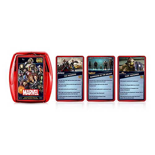 Top Trumps Marvel Cinematic Universe Quiz Game; Fun Trivia About The MCU from Ant Man to Spider Man and Everything in Between|Fun Family Game for Ages 6 & up