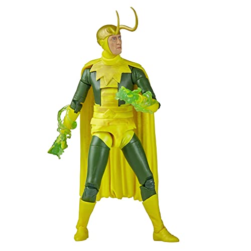 Marvel Legends Series MCU Disney Plus Classic Loki Action Figure 6-inch Collectible Toy, 5 Accessories and 1 Build-A-Figure Part