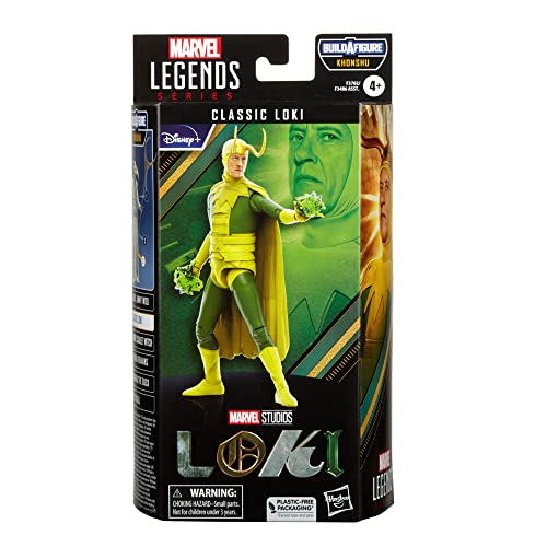 Marvel Legends Series MCU Disney Plus Classic Loki Action Figure 6-inch Collectible Toy, 5 Accessories and 1 Build-A-Figure Part